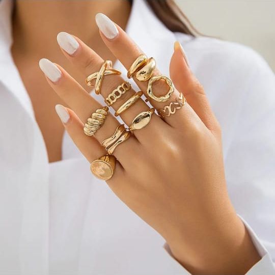 Set Of 10 Rings