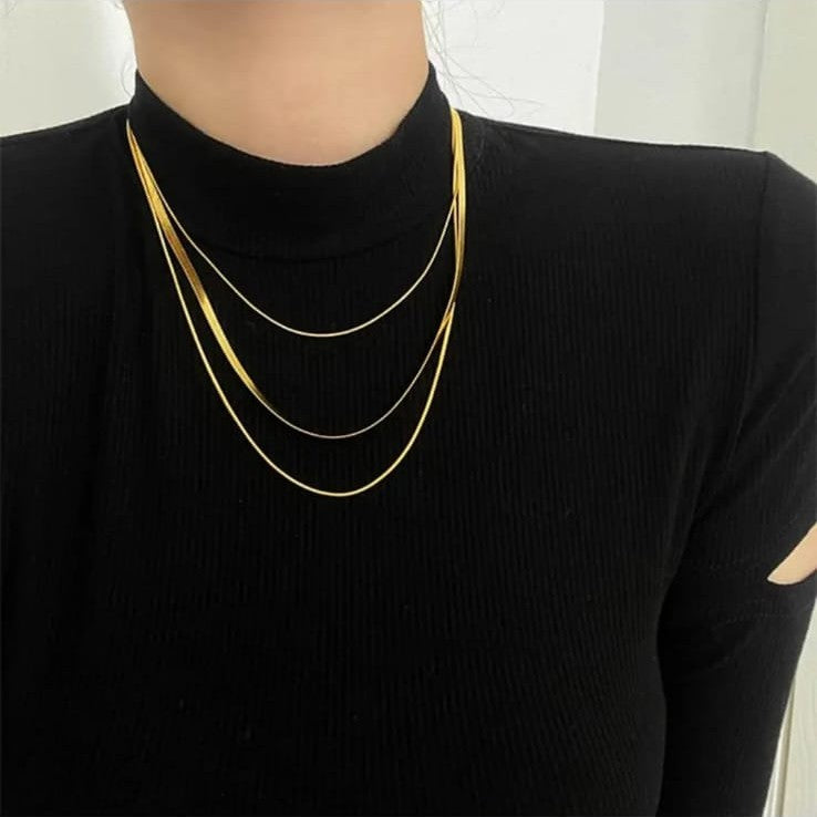 Triple Layered Snake Chain