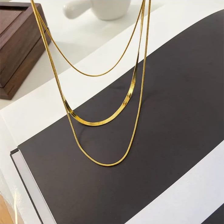 Triple Layered Snake Chain