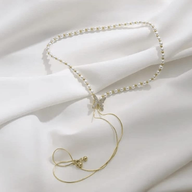 Korean Butterfly Pearl Pendant