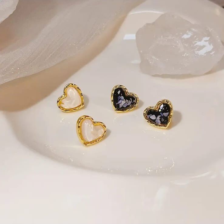 Black And White Small Studs