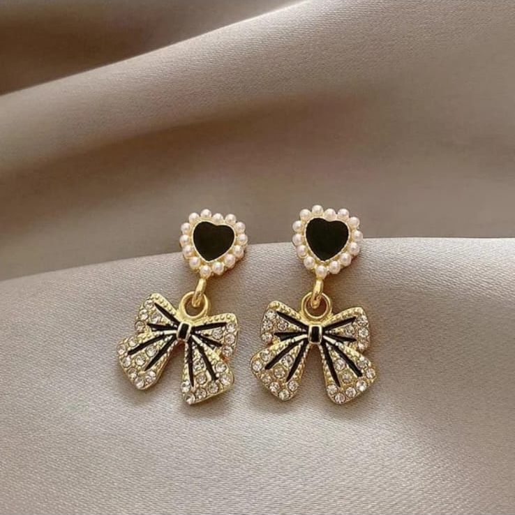 Crystal Bow Earrings