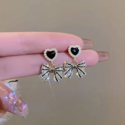 Crystal Bow Earrings