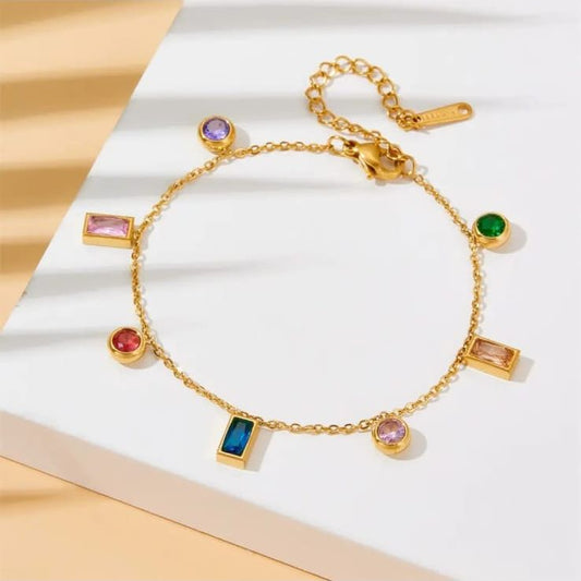 Rainbow Gem Bracelet