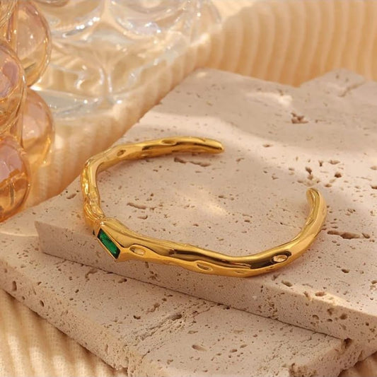Gold Plated Gem Bracelet