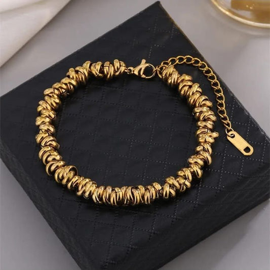 Gold Plated Twisted Bracelet