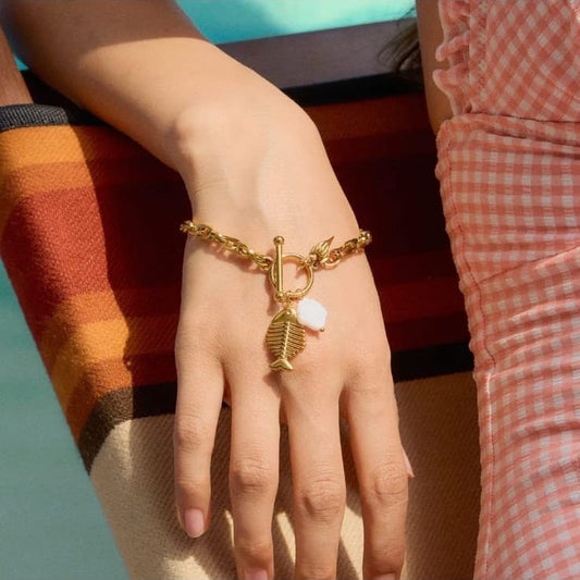 Fish Bone Shell Bracelet