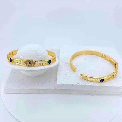 Evil Eye Blue Diamond Bracelet