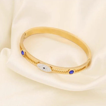 Evil Eye Blue Diamond Bracelet