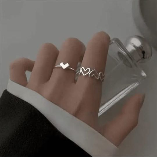 Couple Heart Shape Rings