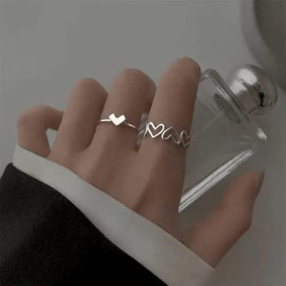 Couple Heart Shape Rings