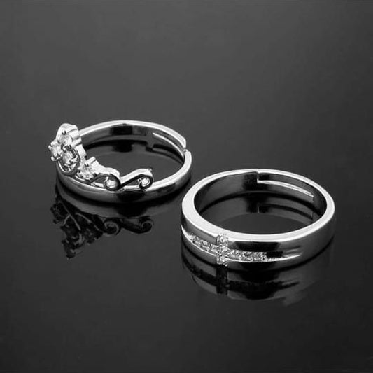 King Queen Couple Rings