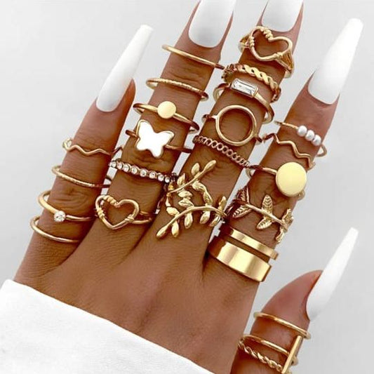 Set Of 24 Golden Rings