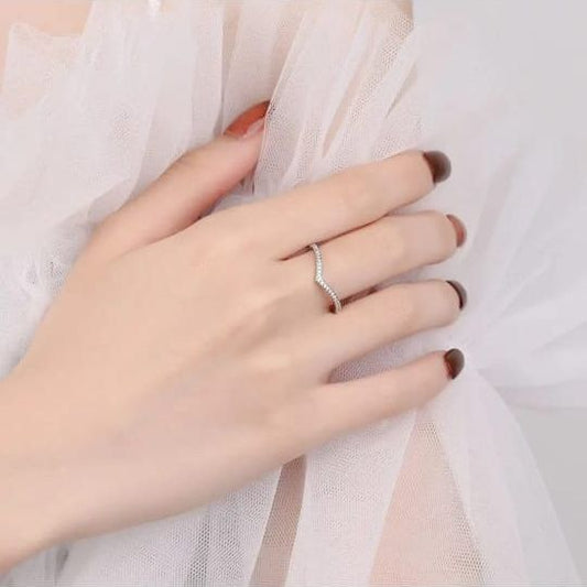 Silver Diamond Ring