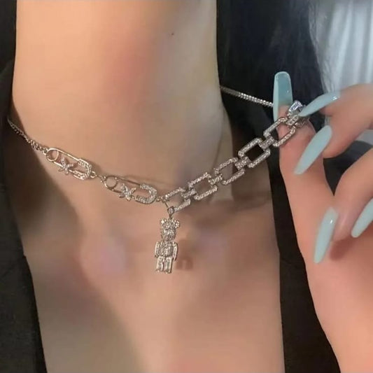 Diamond Pin Design Pendant
