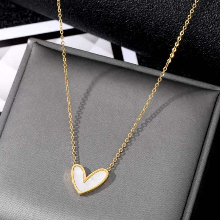 White Heart Pendant