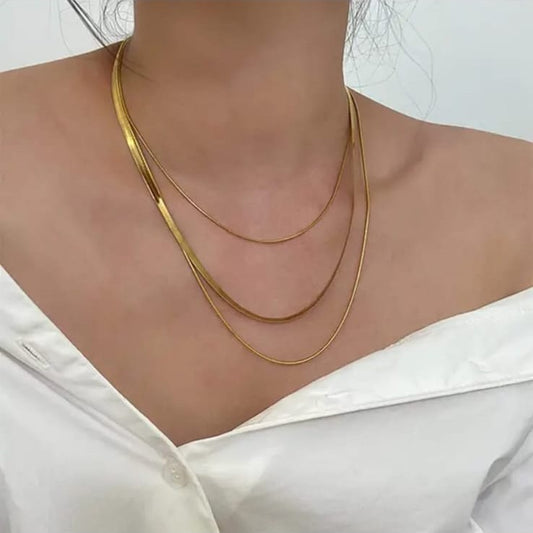Triple Layered Snake Chain