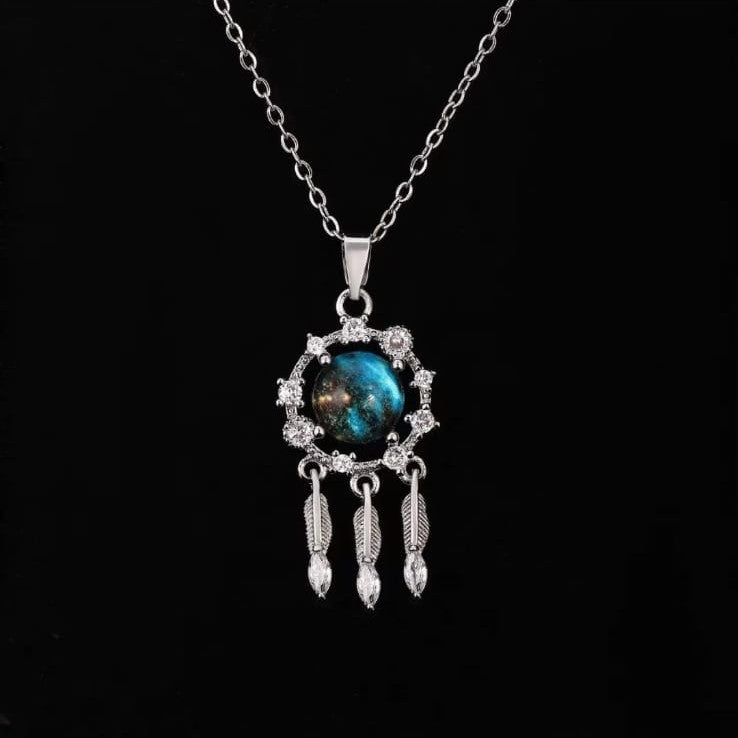 Space Pearl SIlver Pendant