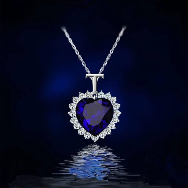 Titanic Blue Heart Diamond Pendant
