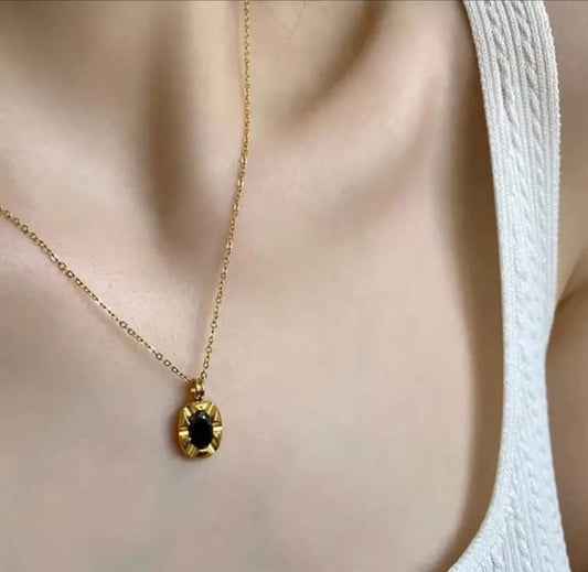 Black Stone Pendant
