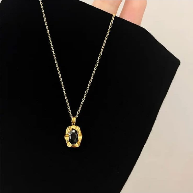 Black Stone Pendant
