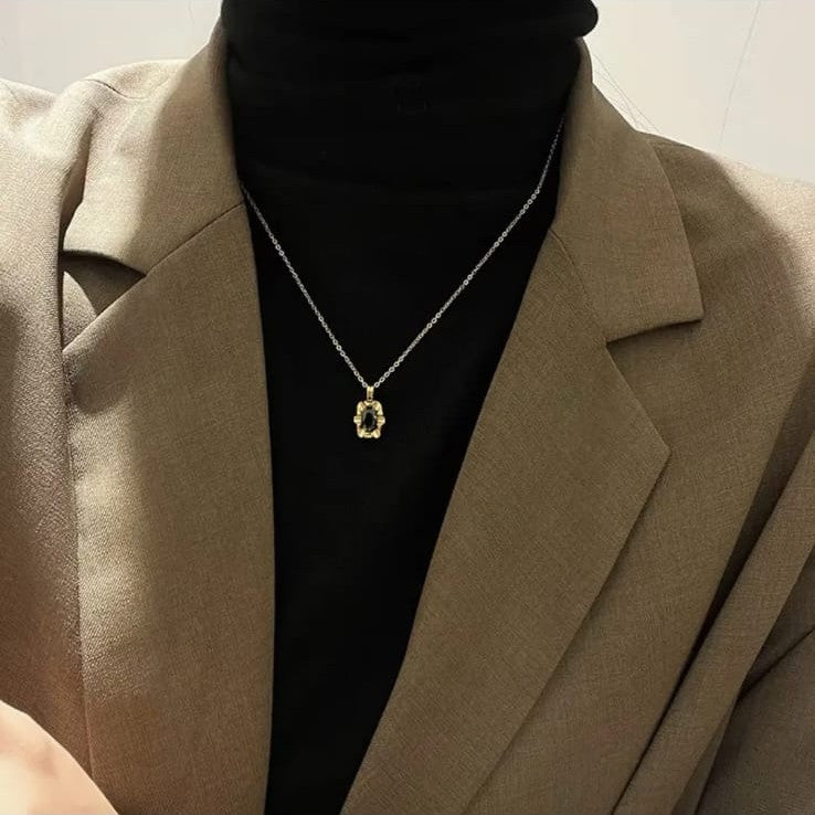 Black Stone Pendant