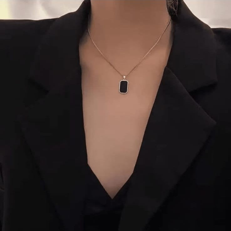 Black Stone Pendant
