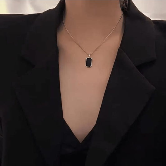 Black Stone Pendant
