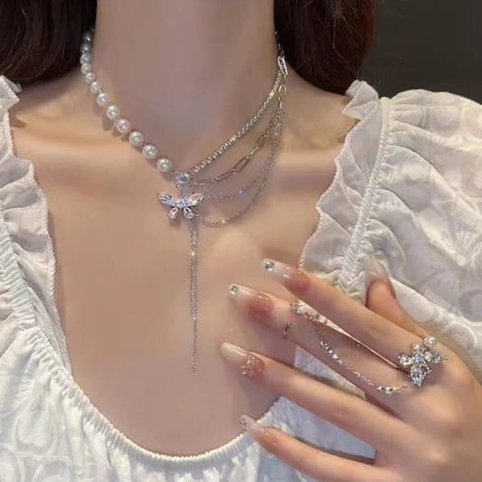 Crystal Butterfly Pendant