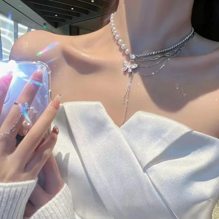 Crystal Butterfly Pendant