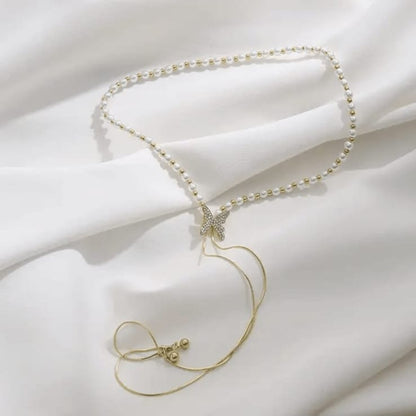 Korean Butterfly Pearl Pendant