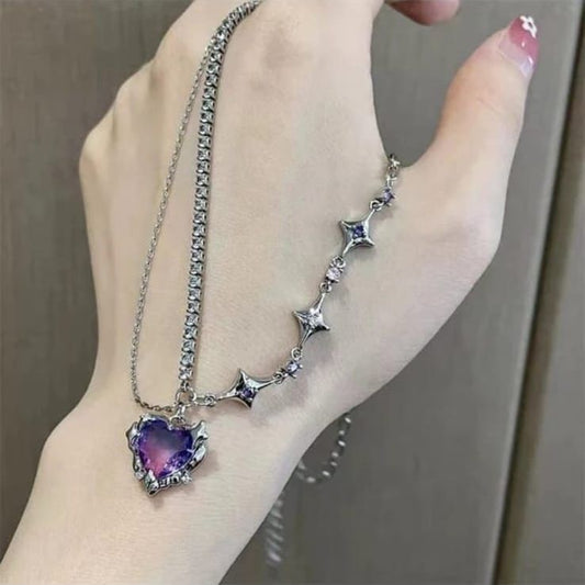 Ocean Heart Cut Diamond Necklace